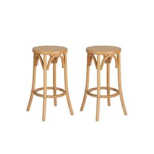 A Set of 2 Artiss Bar Stools Wooden