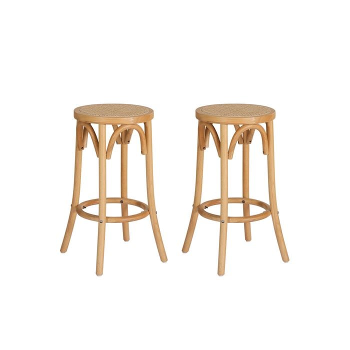 A Set of 2 Artiss Bar Stools Wooden