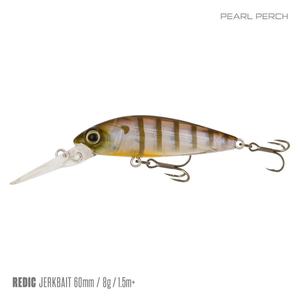 Samaki Redic Jerkbait MS60 Hard Body Fishing Lure Pearl Perch