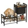 Advwin Elevated Dog Bowl Stand Pet Feeding Station Storage Shelf