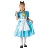 Alice In Wonderland Halloween Costume Child Disney Fancy Dress Satin Apron Blue Colour, Medium