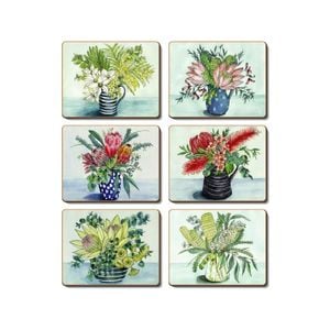 Cinnamon Placemats Cork Backed Set of 6 Native Vase