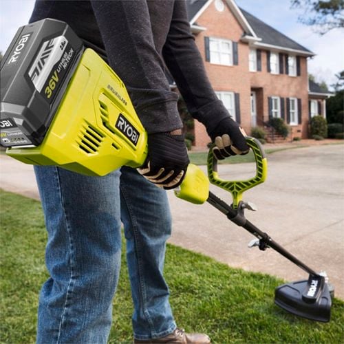 Ryobi 36v brushless straight shaft line trimmer sale