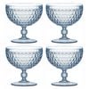 4PK Tate Round 450ml/12cm Acrylic Dessert Bowl Serving Dish - Sky