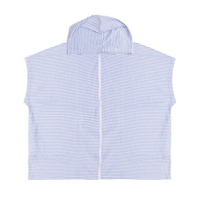 Adult Zip Front Poncho Blue