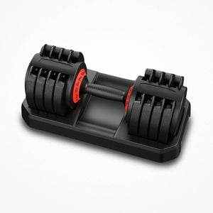 FitnessLab 1x32kg Adjustable Dumbbells Dumbbell Set Weight Dumbbells Plates 32kg