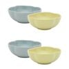 2x 2pc Ecology Matte Glaze Porcelain Bloom Round Dip Bowls 8cm Midday, Ginko