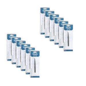 12pk Malli Sewing Metal Sewing Fabric/garment Tweezer 12.5cm Silver Assorted