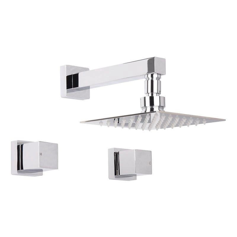 Rococo 150mm Chrome Shower Set