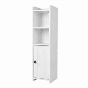 Levede Bathroom Cabinet Storage Slim Organiser Toilet Paper Storage 78.5cm White