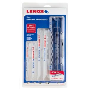 Lenox General Purpose Reciprocating Saw Blade 9 Piece Kit