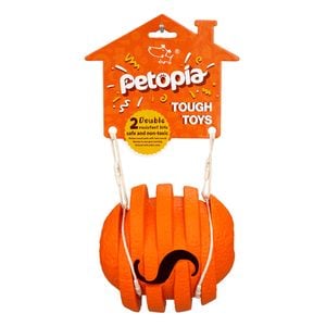 Petopia Ultra Tough Dog Toy Zesty Orange Small 1 Pack