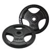 2 Pack of 25kg - Total 50kg Olympic Ez Grip Cast Iron Hammertone Weight Plate Weight Set