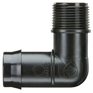 Pope 25mm Barbed 20mm Single BSP Male Threaded Elbow