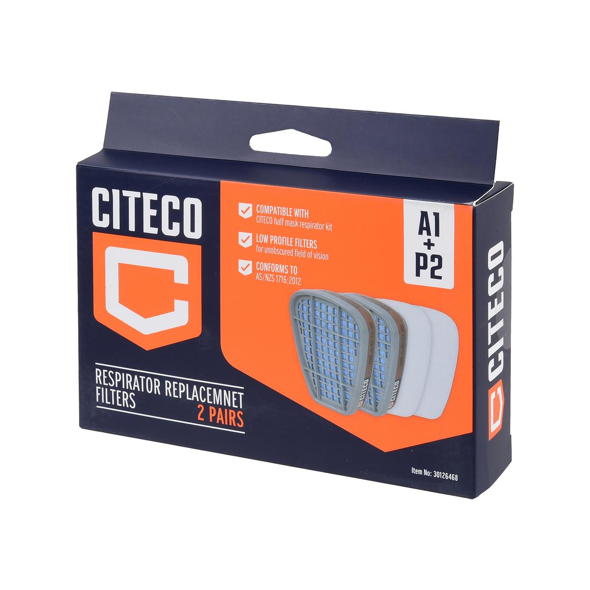 Citeco A1P2 Replacement Respirator Cartridges - Bunnings Australia