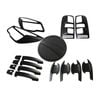 Matte Black 5-piece Exterior Cover Set For Holden Colorado Rg 2012-2016