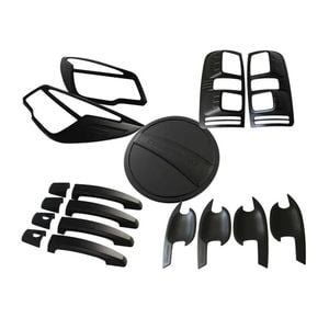 Matte Black 5-piece Exterior Cover Set For Holden Colorado Rg 2012-2016