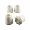 Surface Gard 16mm White Round External Rubber Chair Tips - 4 Pack