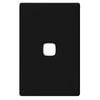 HPM LINEA 1 Gang Coverplate - Black