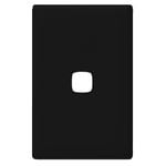 HPM LINEA 1 Gang Coverplate - Black