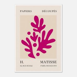 Galrie Henri Matisse Pink Foliage II Art Print 1955 Exquisite Art for Your Home, Poster Only, A2 42 x 60cm (16 x 24inch)