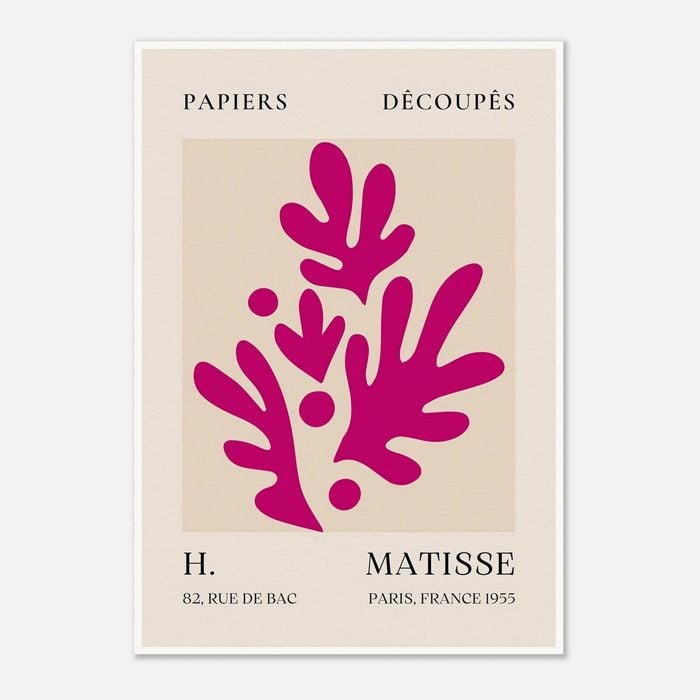 Galrie Henri Matisse Pink Foliage II Art Print 1955 Exquisite Art for Your Home, Poster Only, A2 42 x 60cm (16 x 24inch)