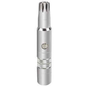 NNEOBA Smooth And Clean Stainless Steel Manual Nose Hair Trimmer for Men Silver