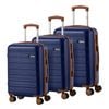 Mazam 3PCS Luggage Suitcase Trolley Set Travel TSA Lock Hard Shell Case Navy