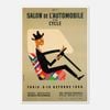Galrie Vintage 1950s Salon de L'automobile Advertising Poster for Classic Car Lovers, Poster Only, A1 60 x 84cm (23 x 33inch)