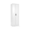 Costway Tall 2-door Storage Cabinet Bedroom Organizer 5 Shelves - White