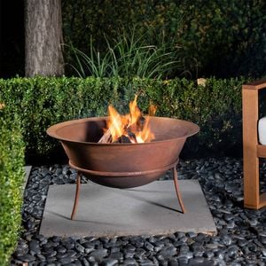 Jumbuck Rustic Iron Fire Bowl With Stand