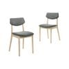 Raisa Set Of 2 Dining Chairs – White Washed Oak