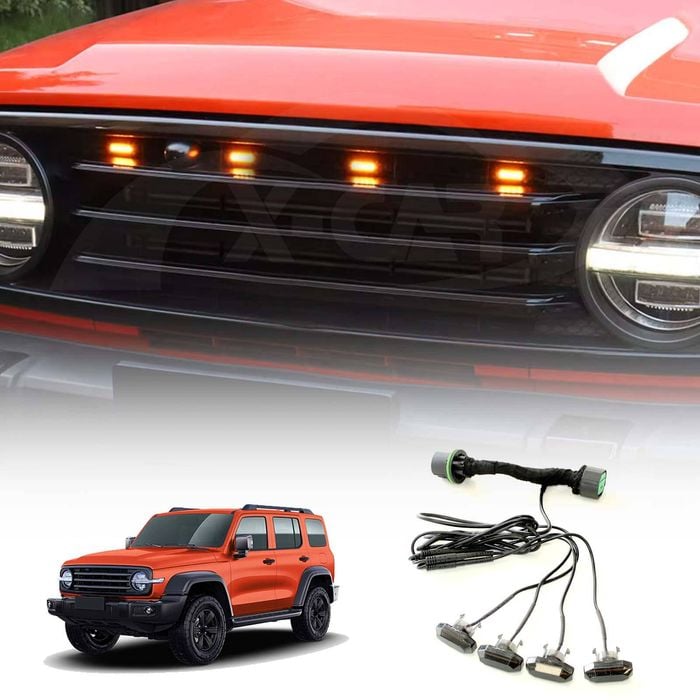 Front Grille LED Lights For GWM Tank 300 2023-2024 Grill Raptor LED Decoration Modification