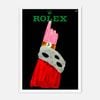 Galrie Vintage Rolex Advertising Art Print by Renem for Elegant Home Decor, White Frame, A3 30 x 42cm (12 x 16inch)