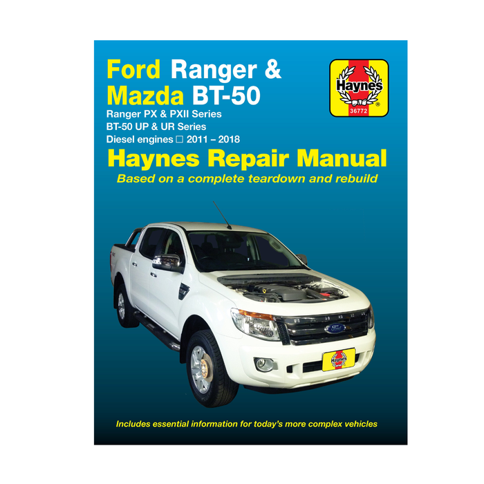 Ford Ranger / Mazda BT-50 Diesel 2011-2018 Haynes Repair Manual