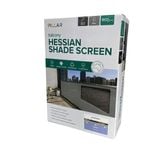 Pillar 0.9 x 4m Grey Eco Hessian Balcony Screen