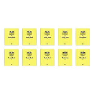 10x Spirax 567 Music Book Stationery 29.7x24.8cm 15 Pages School Notebook Yellow