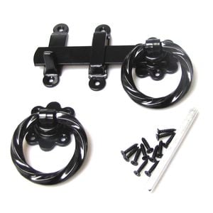 Gartner Gate Latch Ring Black 150mm