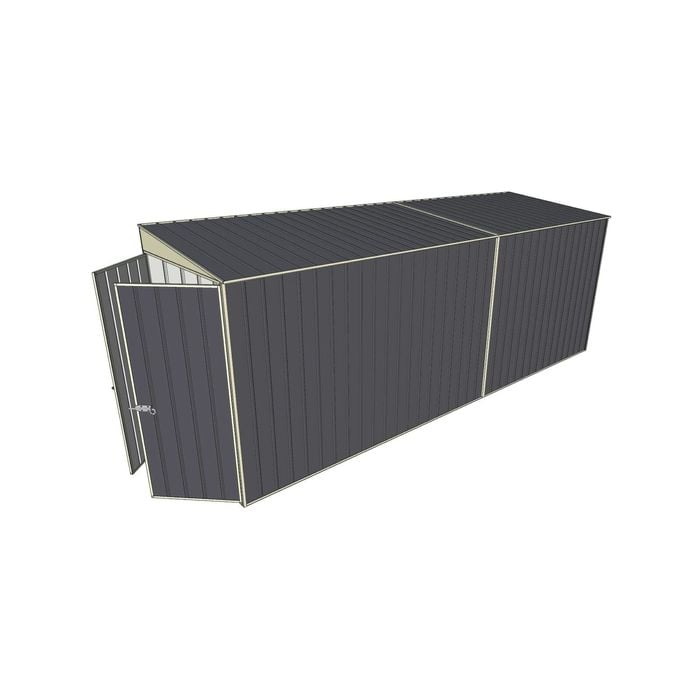 Build-a-Shed 1.5 x 5.2 x 2m Skillion Shed without Side Doors - Grey