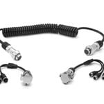 Elinz 3 Channel Heavy Duty Trailer Cable Coil 4PIN Connectors Truck Caravan 3 AV Inputs