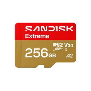 SanDisk 256GB Extreme microSDHC UHS-I Memory Card - Up to 160MB/s, C10, U3, V30, 4K, A2, Micro SD