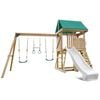 Lifespan Kids Carindale Swing Set & Play Centre with 2.2m White Slide