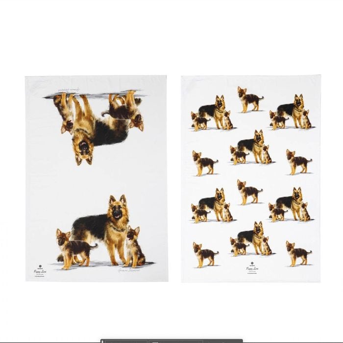 Ashdene Puppy Love Set Of 2 Tea Towels