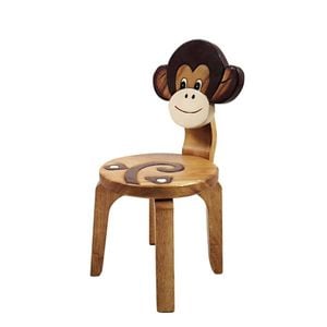 Kids Animal Chair Monkey Design - Handmade Solid Timber