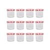 Argon Tableware 130ml Glass Jam Jars With Airtight Red Gingham Lids - Set Of 12 Empty Screw Top Kitchen Storage Preserving Jar