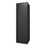 Pinnacle 2090 x 600 x 600mm Matte Black Single Door Metal Cabinet