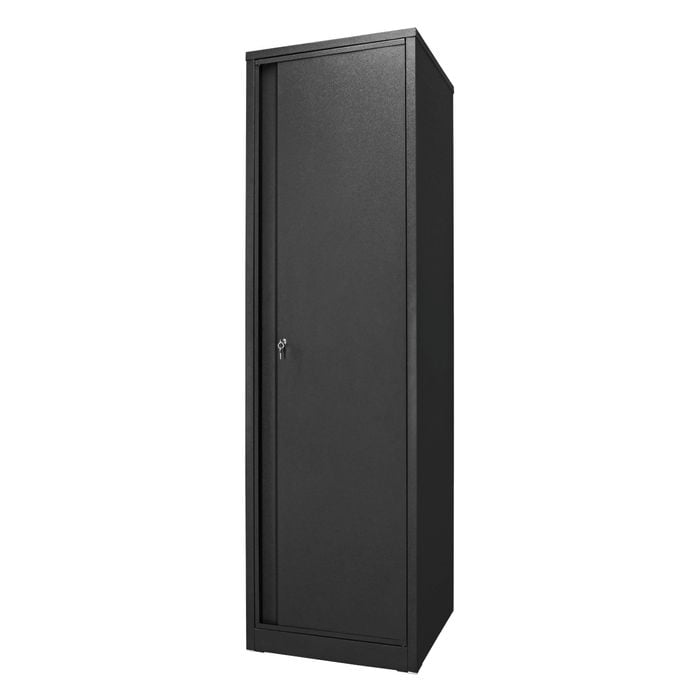 Pinnacle 2090 x 600 x 600mm Matte Black Single Door Metal Cabinet