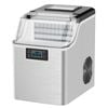 Advwin 20kg Ice Maker Machine Clear Cube Making Countertop Home Commercial Ice Cube Maker Machine Stainless Steel