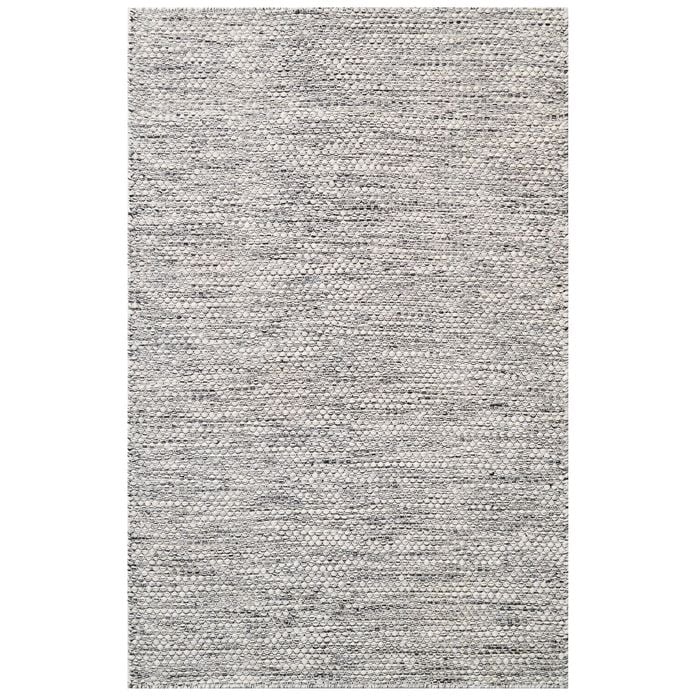 Handwoven Marble Wool Rug-6423-IVORY/CHARCOAL-190x280cm