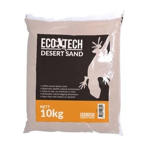 Eco Tech Desert Sand 10kg – White Natural Reptile Substrate